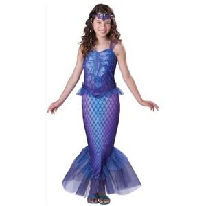 InCharacter Mysterious Mermaid Girls Size S 8-10 Purple NWT Costume Set CT18036